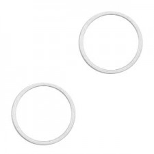 DQ metal closed ring 15mm Antique silver